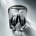 Edo Kiriko Handcrafted Butterfly Motif Whiskey Glass