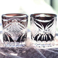 Edo Kiriko Handcrafted Butterfly Motif Whiskey Glass