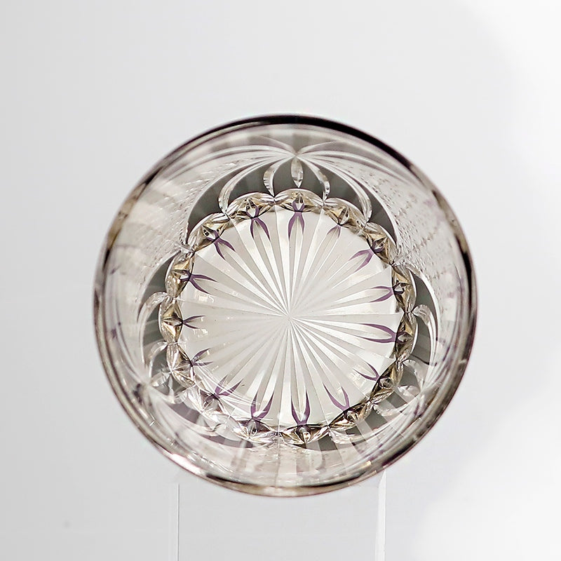 Edo Kiriko Handcrafted Butterfly Motif Whiskey Glass