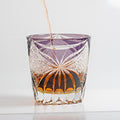 Edo Kiriko Handcrafted Butterfly Motif Whiskey Glass