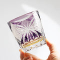 Edo Kiriko Handcrafted Butterfly Motif Whiskey Glass