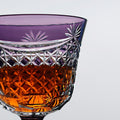 Edo Kiriko Handcrafted Crystal Stemmed Wine Glass