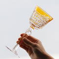 Edo Kiriko Handcrafted Crystal Stemmed Wine Glass