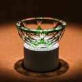 Edo Kiriko Emerald Green Crystal Glass Cup Small Sake Cup Hand-Engraved Tea Tasting Cup Japanese Sake Cup Spirits Cup - Je t'aime Resolute