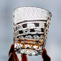 Edo Kiriko Handcrafted Hexa-Ryume Crystal Whiskey Glass