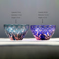 Edo Kiriko Handcrafted Hinata Guinomi Sake Glasses with Wooden Box - Je t'aime Resolute