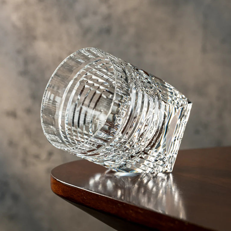 Edo Kiriko Handcrafted Intersections Whiskey Glass