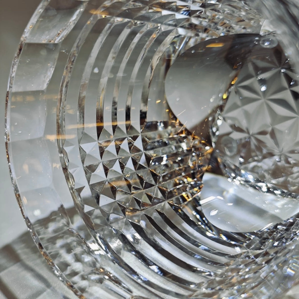 Edo Kiriko Handcrafted Intersections Whiskey Glass