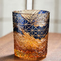 Edo Kiriko Handcrafted Landscape Whiskey Glass