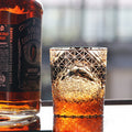 Edo Kiriko Handcrafted Landscape Whiskey Glass