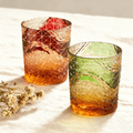 Edo Kiriko Handcrafted Landscape Whiskey Glass