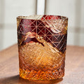 Edo Kiriko Handcrafted Landscape Whiskey Glass