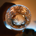 JR Edo Kiriko Handcrafted Linear Flourish Whiskey Glass
