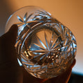 JR Edo Kiriko Handcrafted Linear Flourish Whiskey Glass