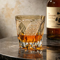 JR Edo Kiriko Handcrafted Moonbow Whiskey Glass