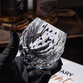 JR Edo Kiriko Handcrafted Ovoid Crystal Whiskey Glass