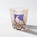 Edo Kiriko Handcrafted Peacock Motif Whiskey Glass