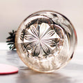 Edo Kiriko Handcrafted Peacock Pattern Whiskey Glass Gray Phoenix