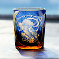 Edo Kiriko Handcrafted Raijin Whiskey Glass