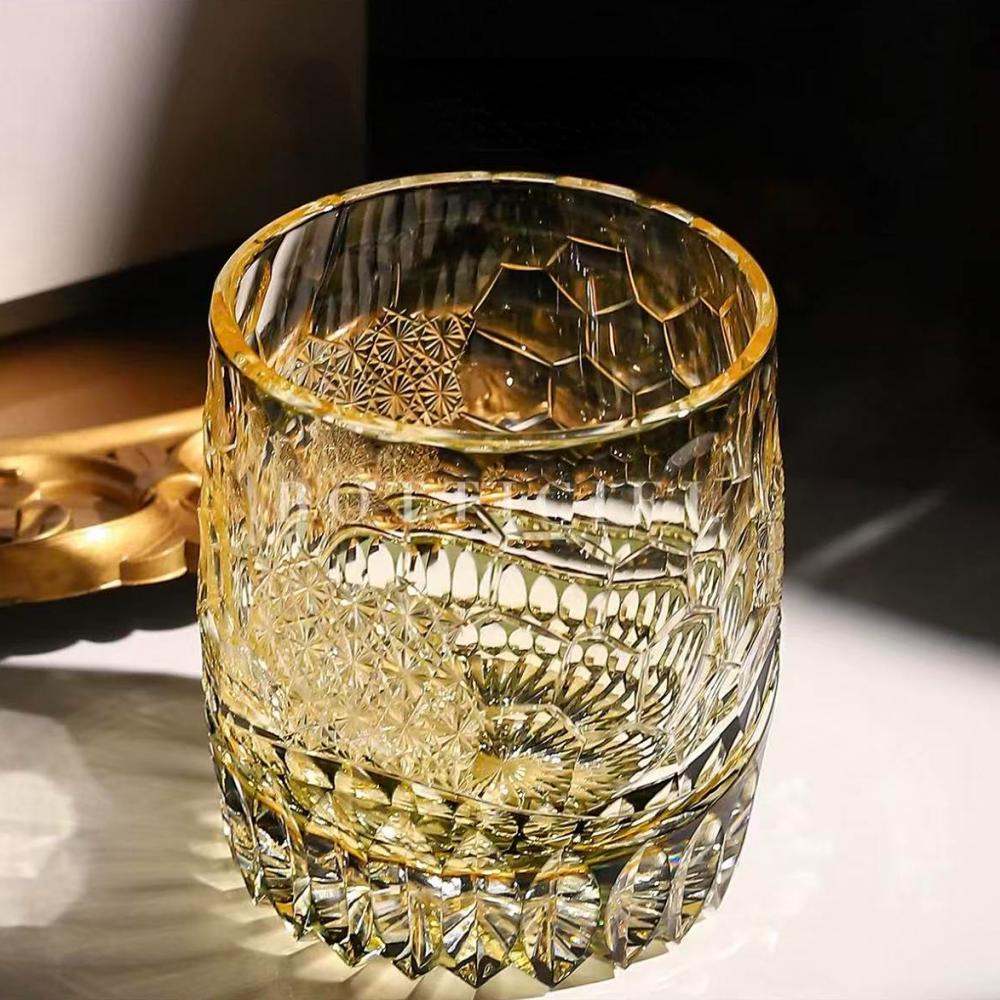 JR Edo Kiriko Handcrafted Setsuhyo Crystal Whiskey Glass