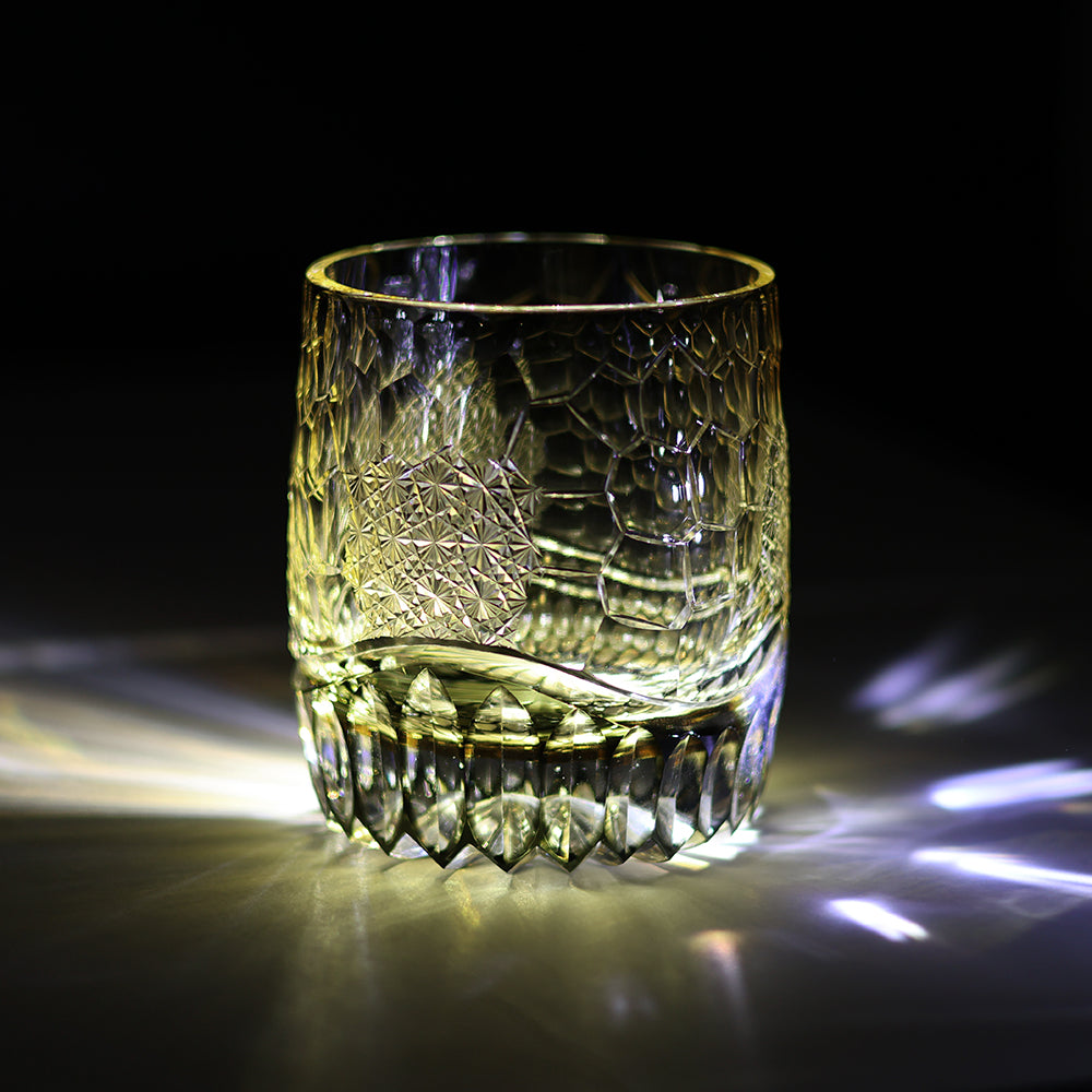 JR Edo Kiriko Handcrafted Setsuhyo Crystal Whiskey Glass