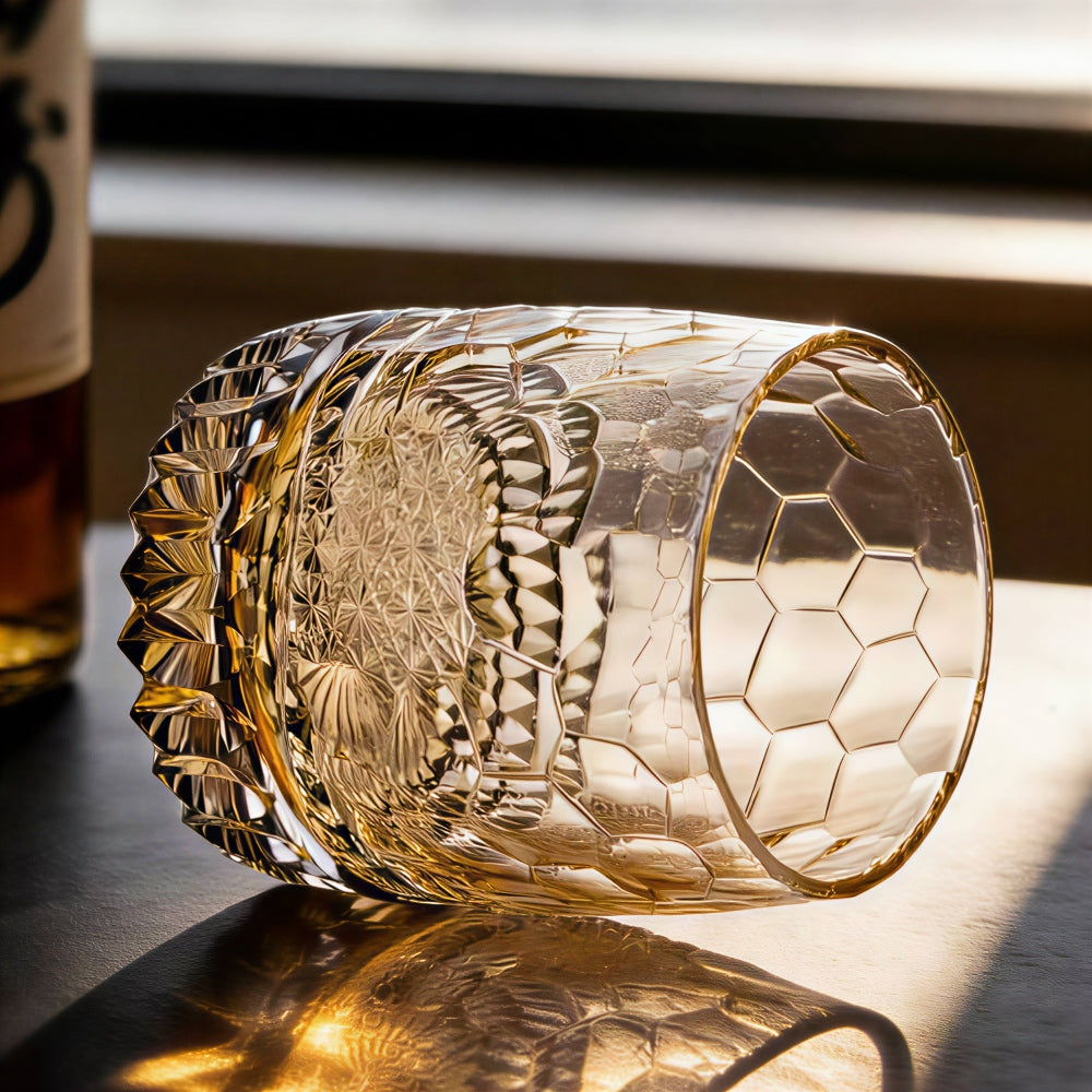 Edo Kiriko Handcrafted Setsuhyo Crystal Whiskey Glass
