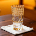 Edo Kiriko Handcrafted Sunset-Toned Crystal Glass