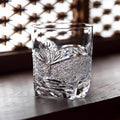 Edo Kiriko Handcrafted Takeha & Chrysanthemum Whiskey Glass