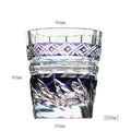 Edo Kiriko Handcrafted Zephyr Valley Whiskey Glass