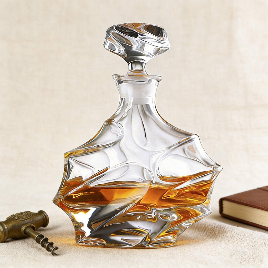 JR Flux Arc Crystal Whiskey Decanter