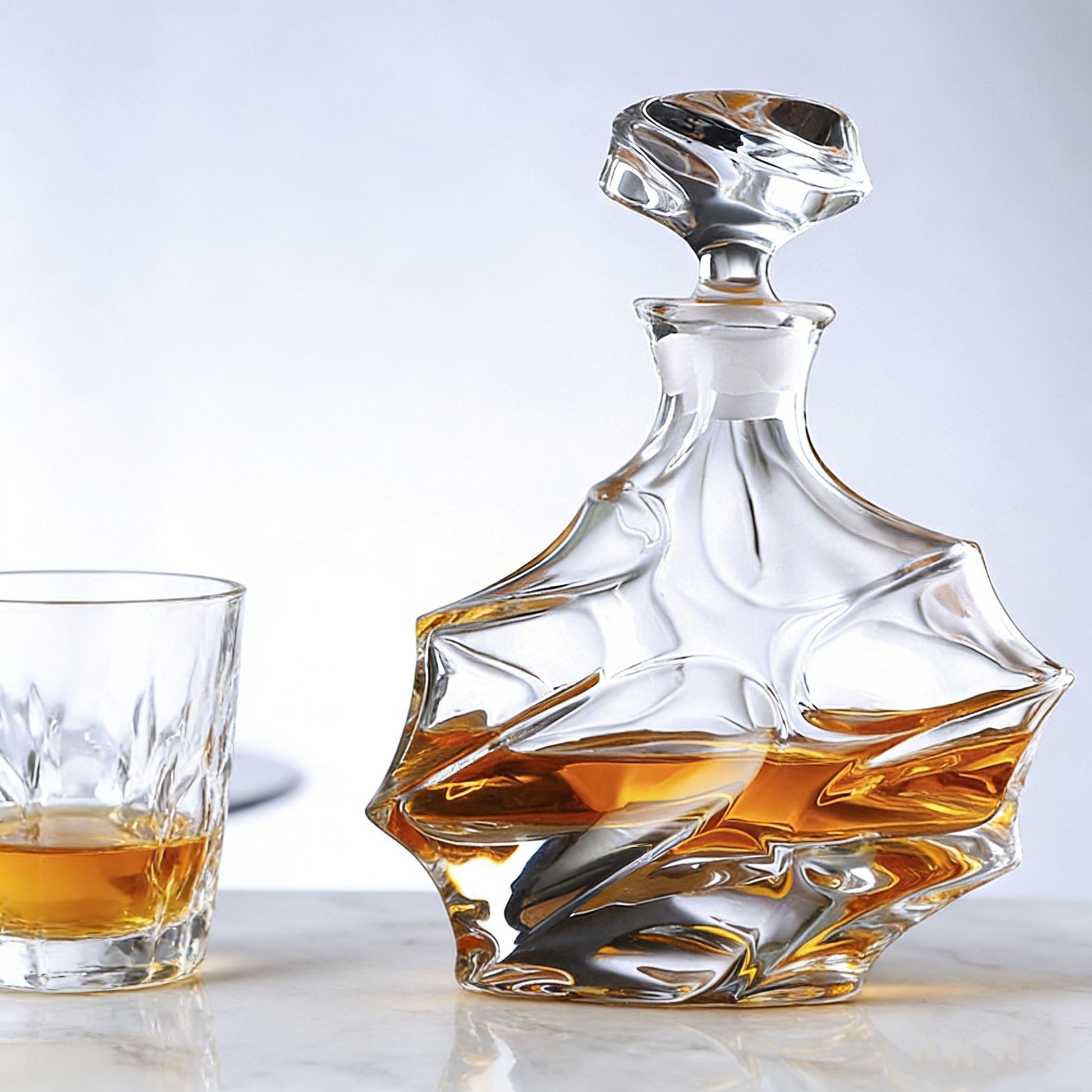JR Flux Arc Crystal Whiskey Decanter
