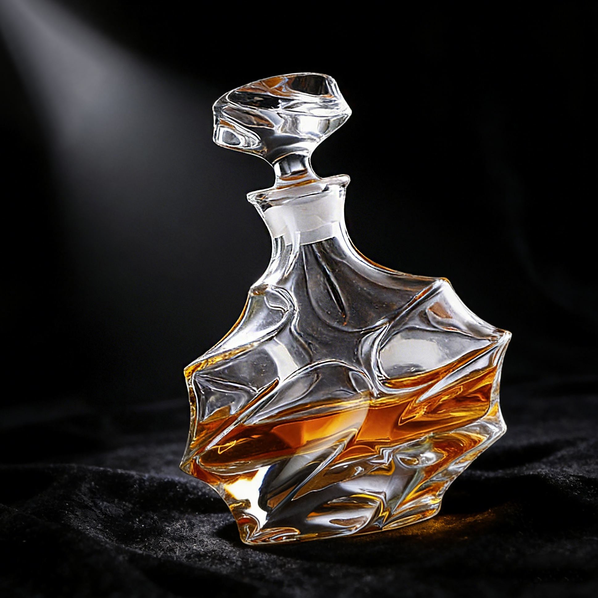 JR Flux Arc Crystal Whiskey Decanter