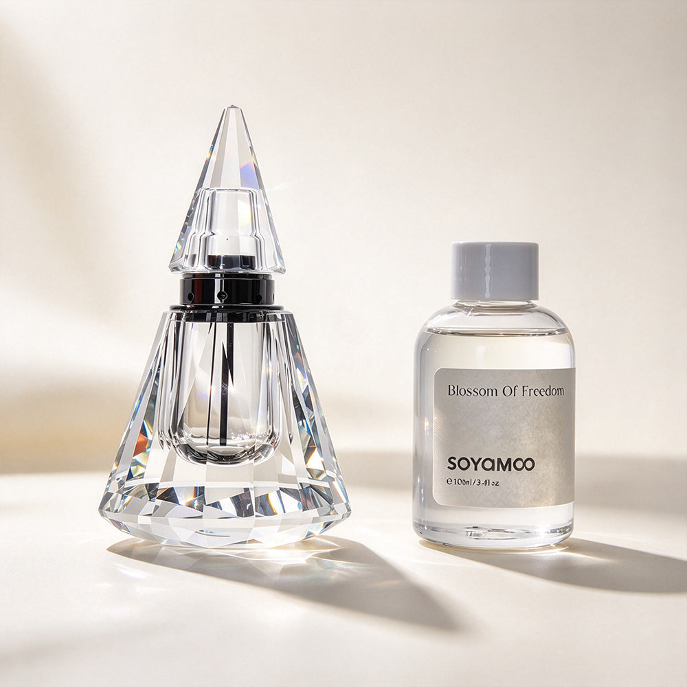 JR Geometric K9 Crystal Fragrance Spray Bottle – Clear