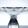 JR Geometric K9 Crystal Pedestal Serving Bowl – Clear