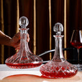 JR Handcrafted Clear Crystal Decanter with Gift Box