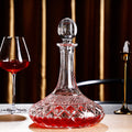 JR Handcrafted Clear Crystal Decanter with Gift Box
