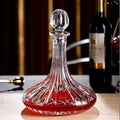 JR Handcrafted Clear Crystal Decanter with Gift Box