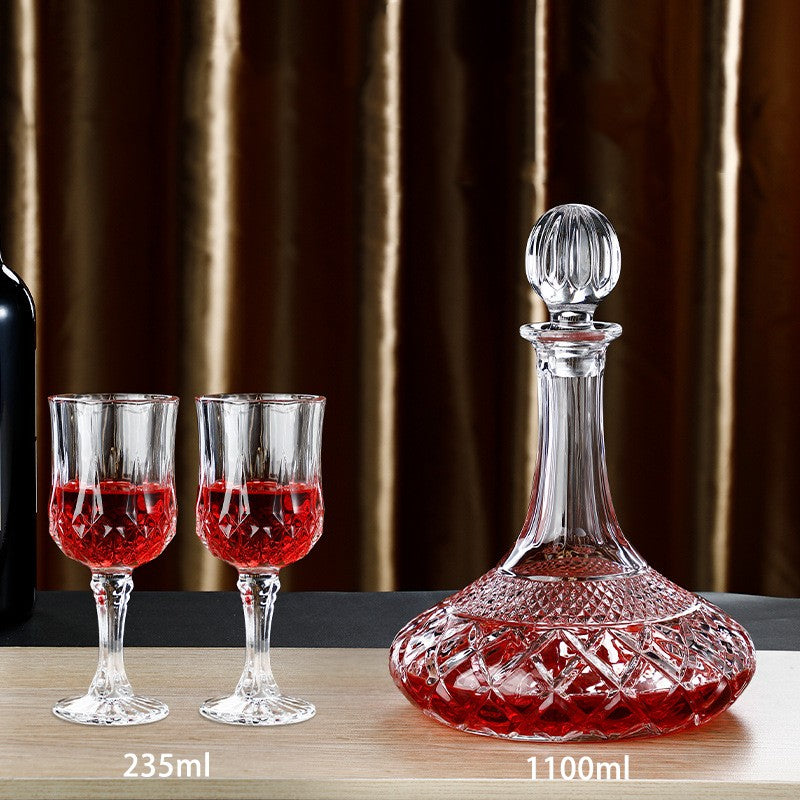JR Handcrafted Clear Crystal Decanter with Gift Box