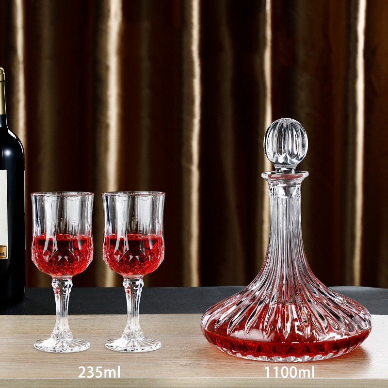 JR Handcrafted Clear Crystal Decanter with Gift Box