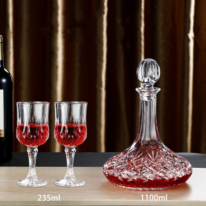 JR Handcrafted Clear Crystal Decanter with Gift Box
