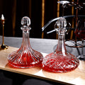 JR Handcrafted Clear Crystal Decanter with Gift Box