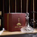 JR Handcrafted Clear Crystal Decanter with Gift Box