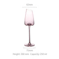 JR Handcrafted Flamingo Red Crystal Goblet for Red Wine and Cocktails - Je t'aime Resolute
