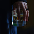 JR Handcrafted Glacier Cut Crystal Whiskey Tumbler