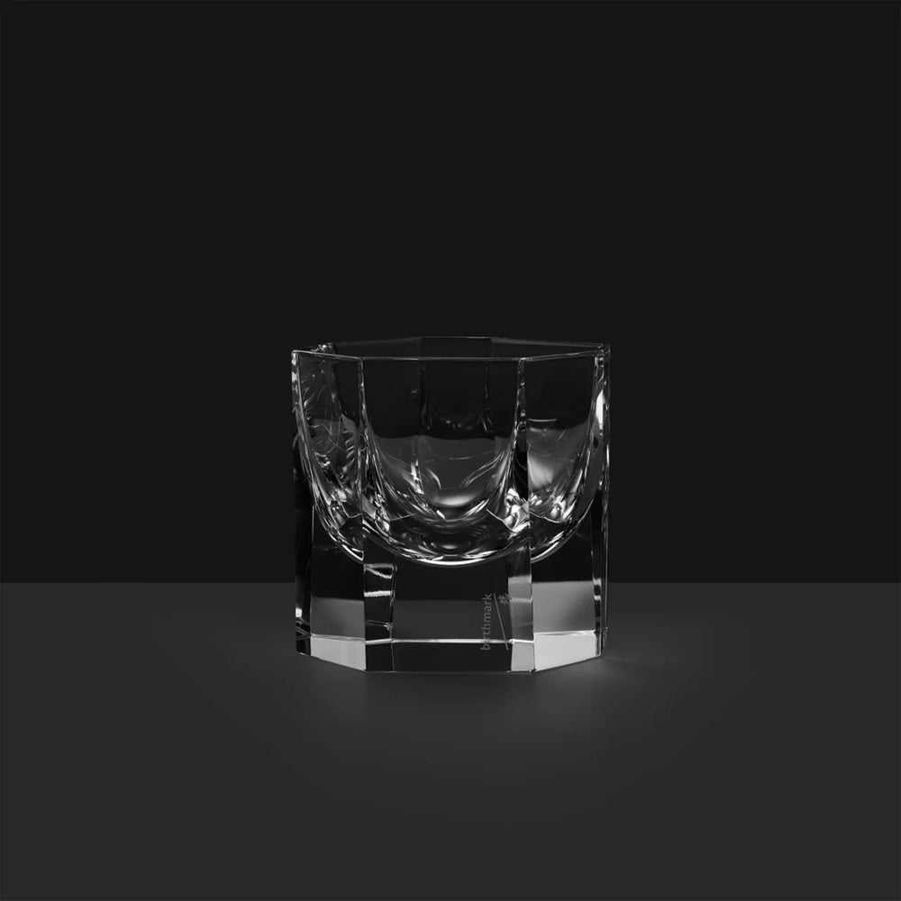 JR Handcrafted Glacier Cut Crystal Whiskey Tumbler
