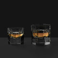 JR Handcrafted Glacier Cut Crystal Whiskey Tumbler