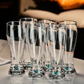 JR Handcrafted Turquoise Crystal Beer Glass Set