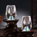 JR Handcrafted Turquoise Crystal Glass Shot Cup - Je t'aime Resolute