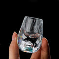 JR Handcrafted Turquoise Crystal Glass Shot Cup - Je t'aime Resolute