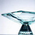 JR K9 Crystal Pedestal Serving Bowl – Aqua Green